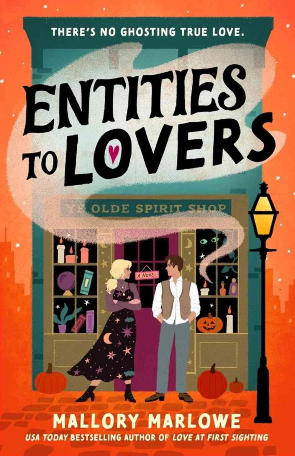 Cover graphic for the new paranormal romance Entities to Lovers by Mallory Marlowe