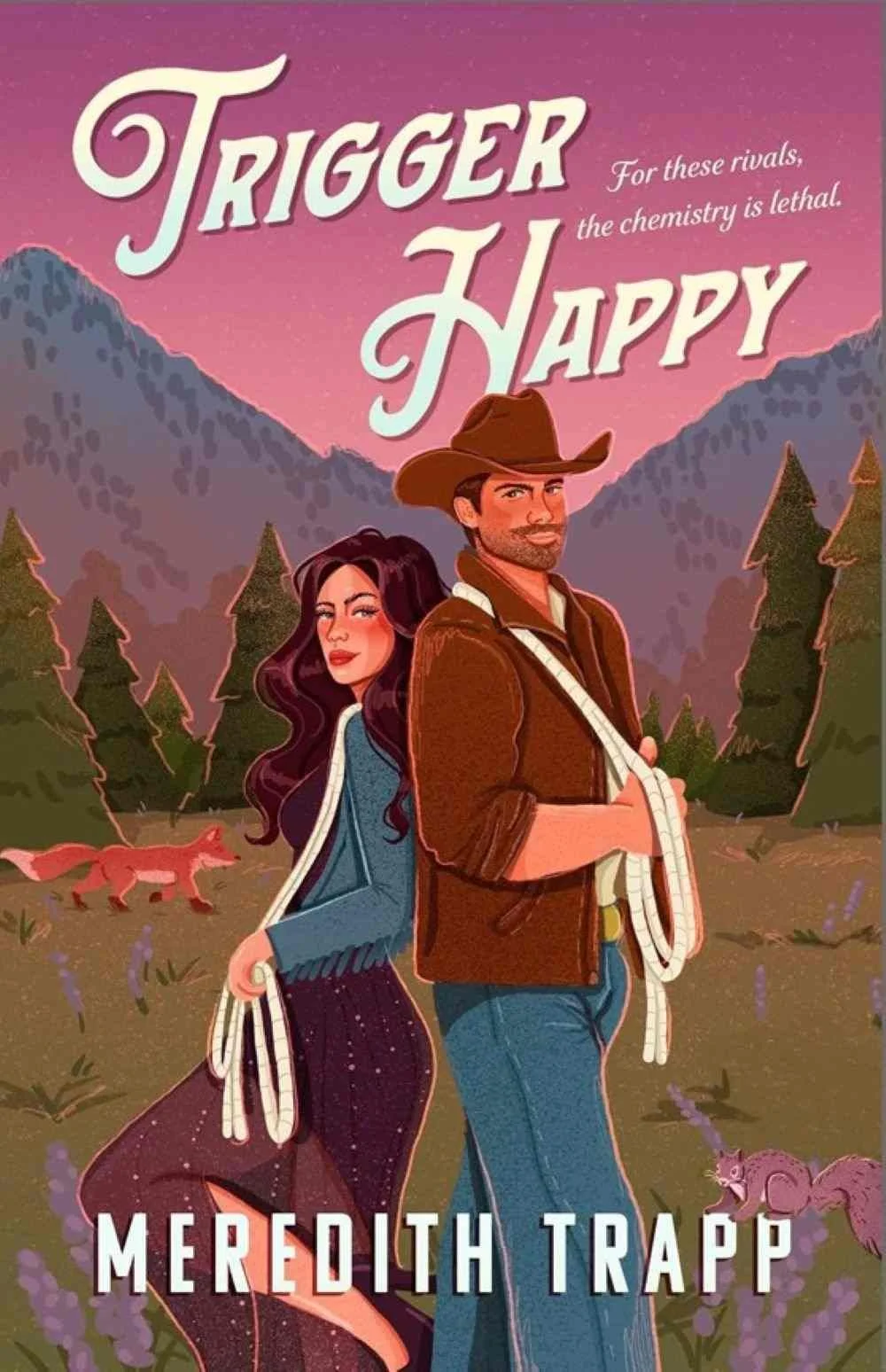 Cover graphic for the October 2026 romance book release Trigger Happy by Meredith Trapp