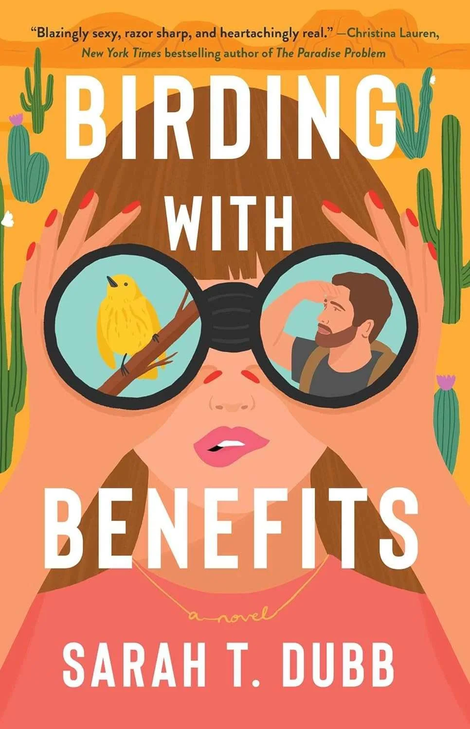 Cover graphic for the book Birding with Benefits by Sarah T. Dubb a Fake Dating Romance