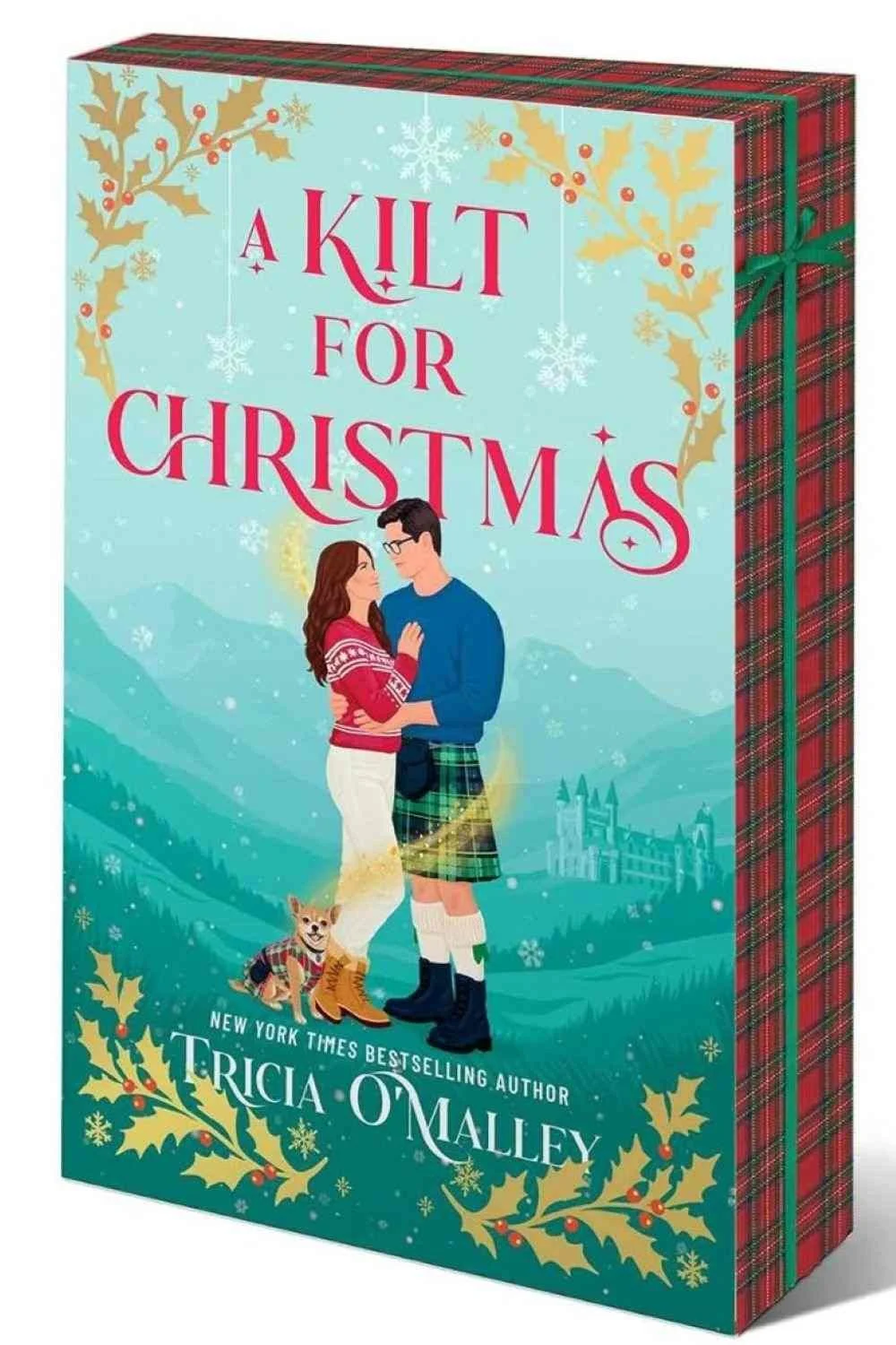 Deluxe paperback edition of the Christmas romance A Kilt for Christmas by Tricia O'Malley