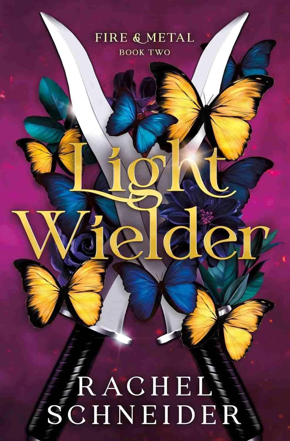 Cover graphic for the fantasy romance Light Wielder by Rachel Schneider
