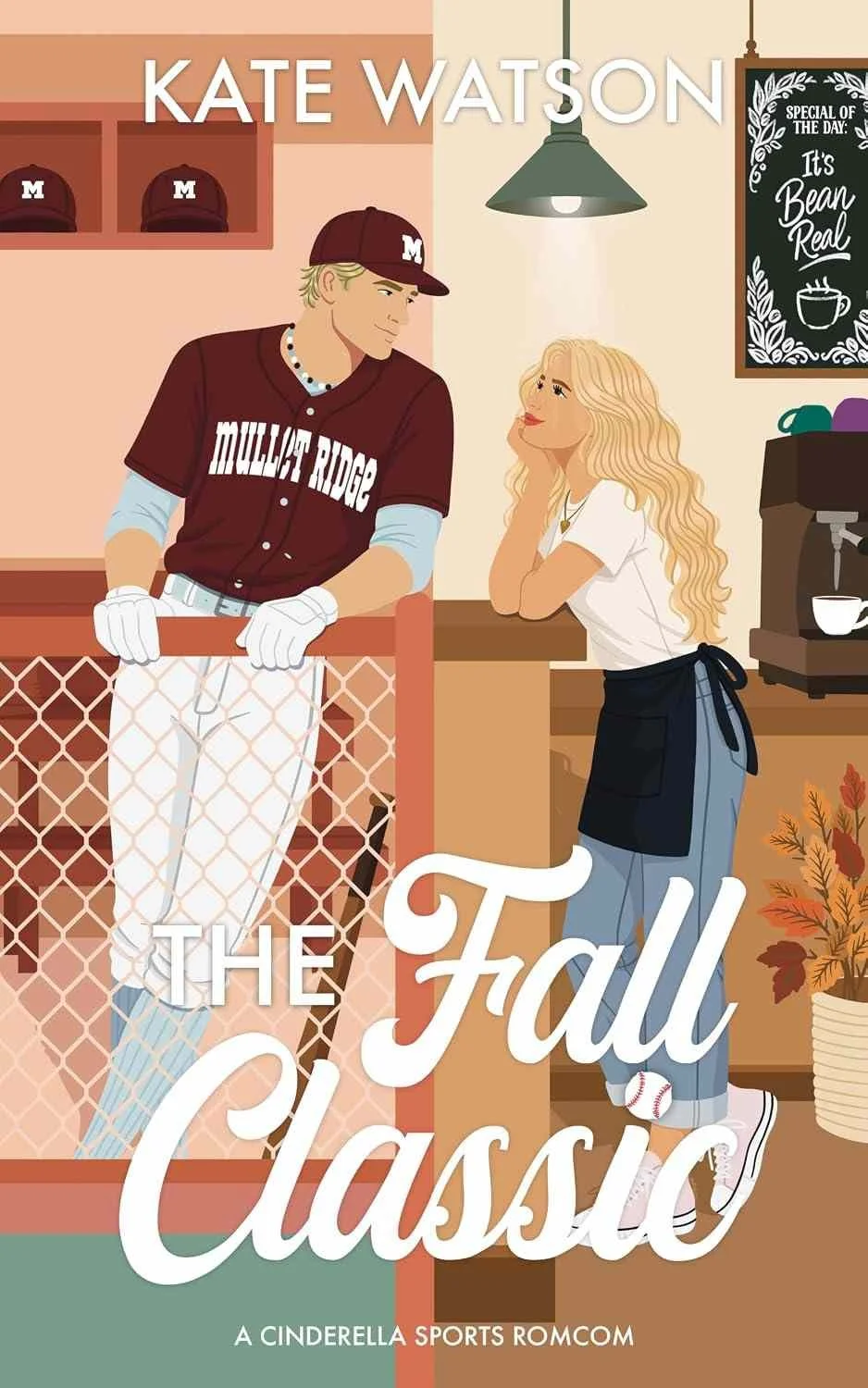 Cover graphic for the fall sports romance The Fall Classic by Kate Watson