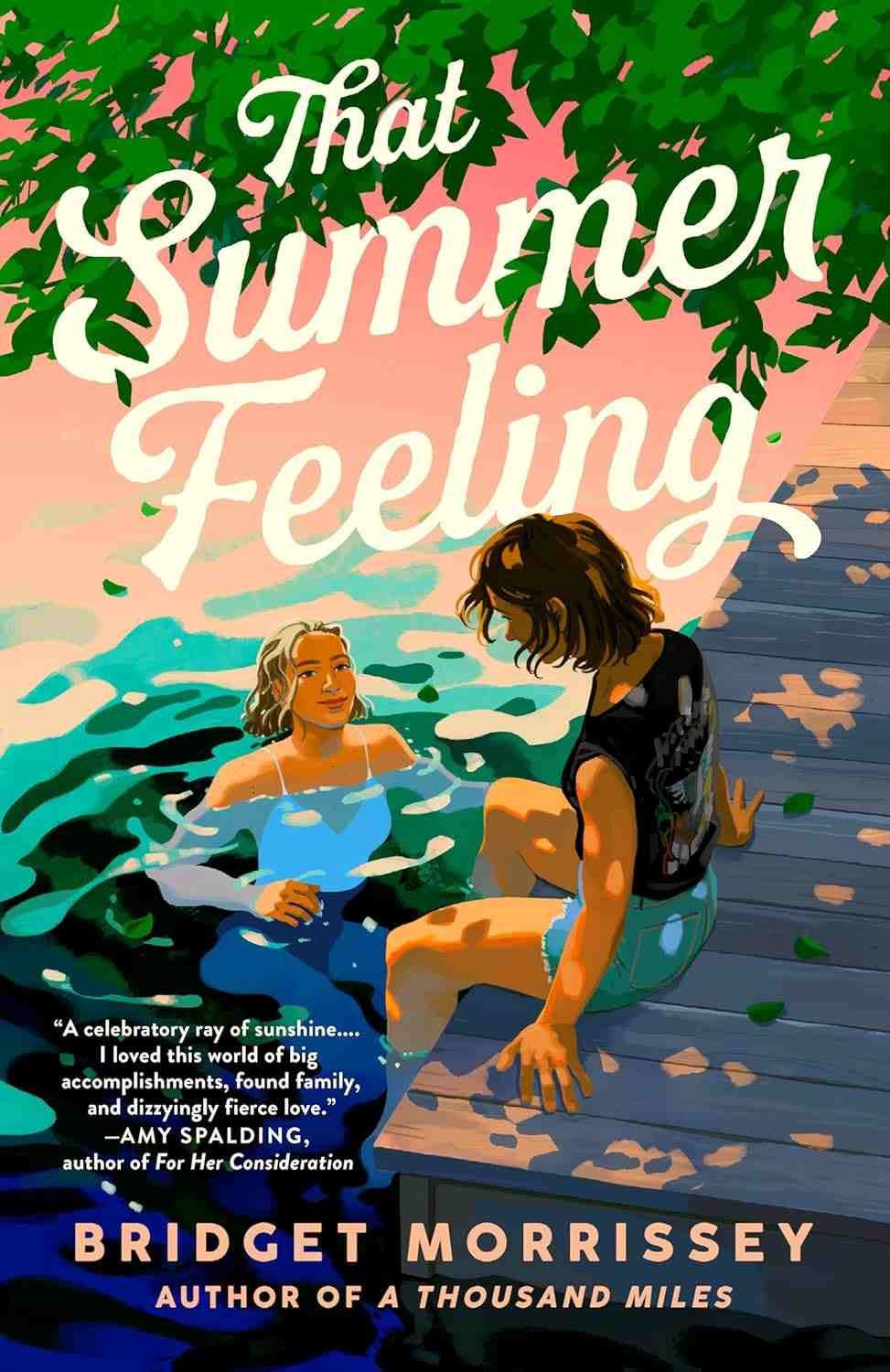Cover graphic for the Sapphic romance That Summer Feeling by Bridget Morrissey