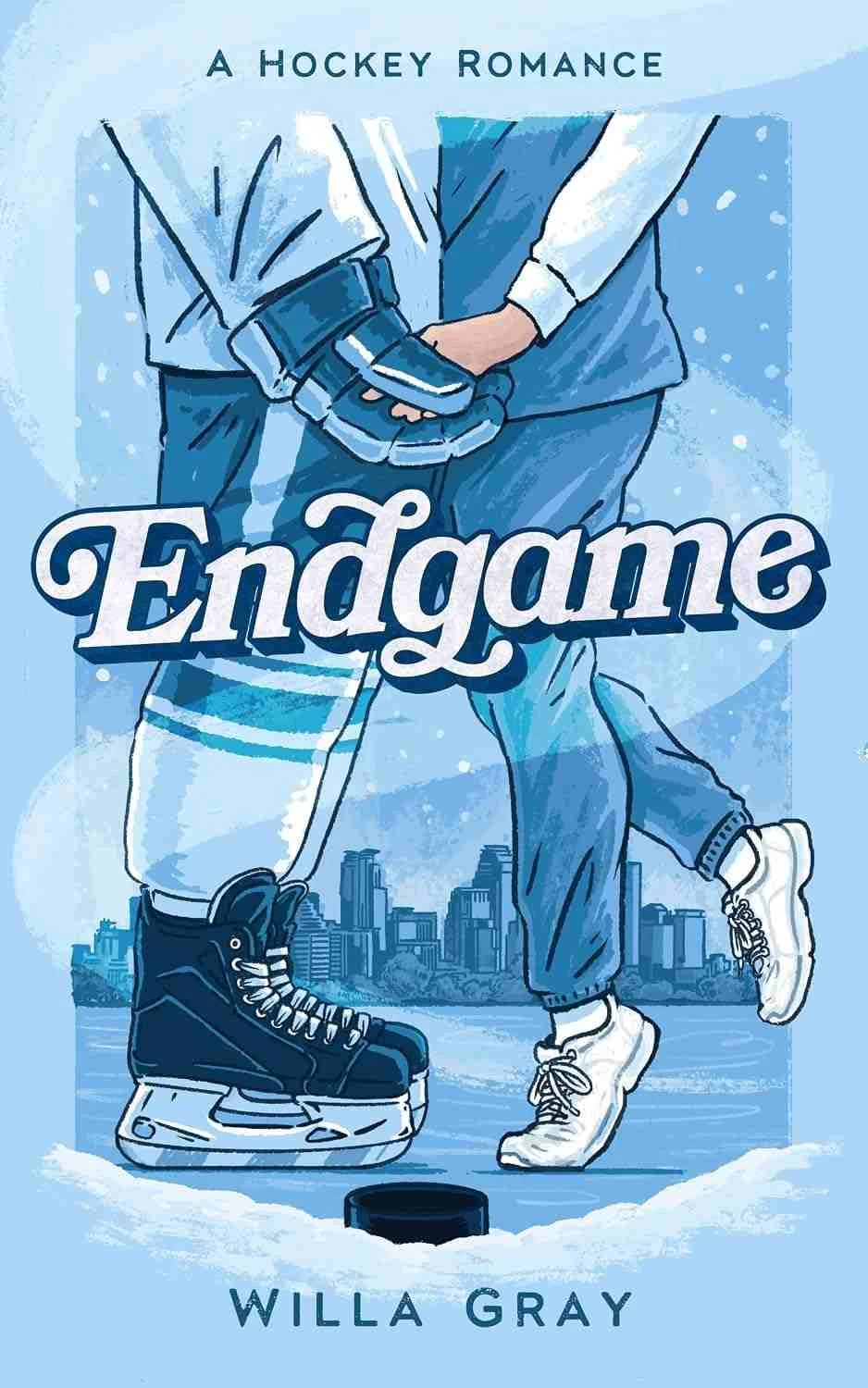 Cover graphic for the new hockey romance Endgame by Willa Gray
