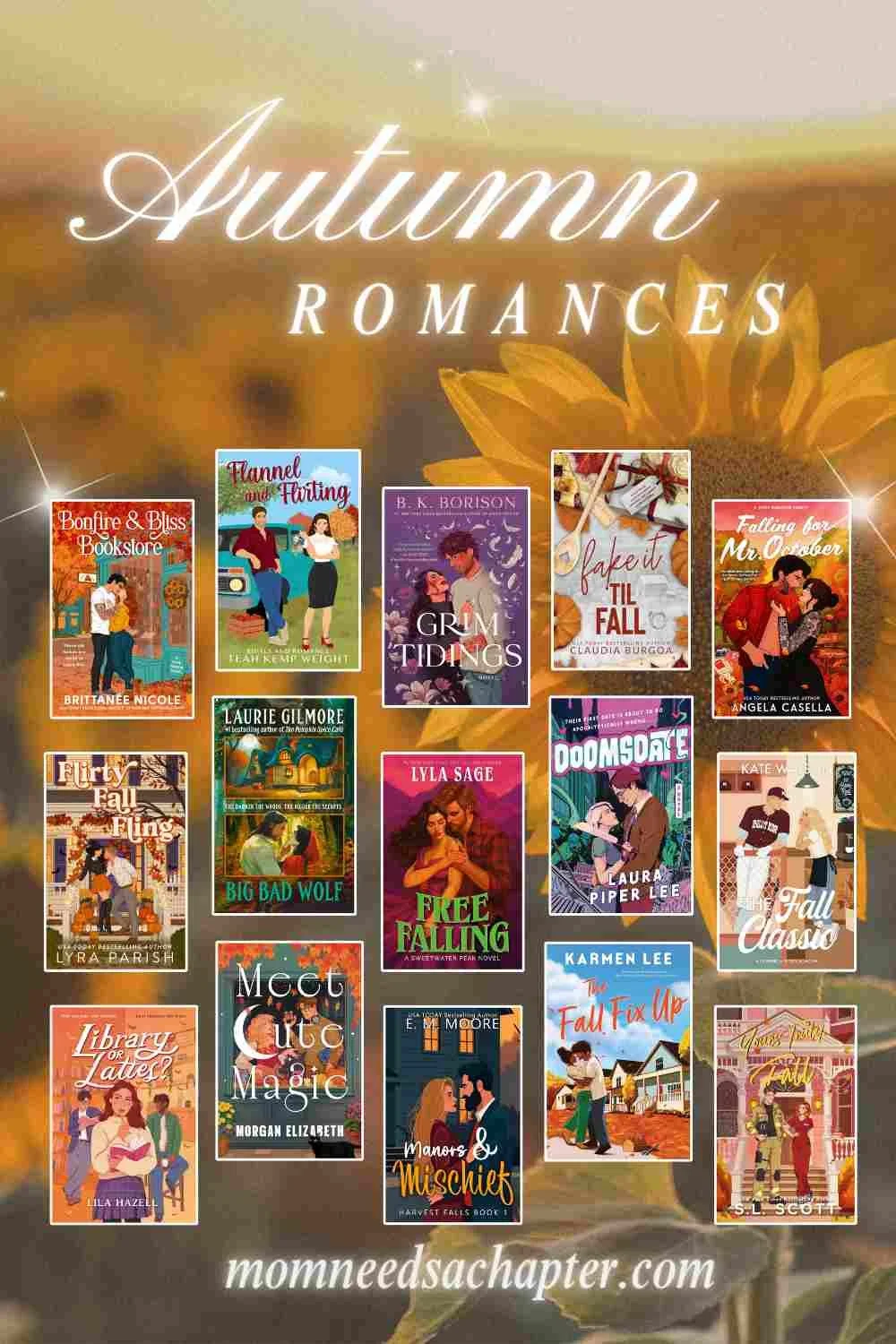 Pinterest graphic for Autumn romances