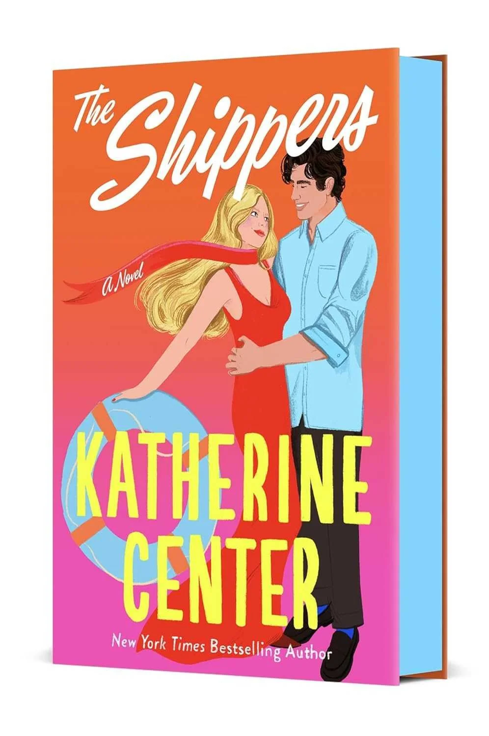 Cover graphic for the deluxe hardcover edition of the book The Shippers by Katherine Center