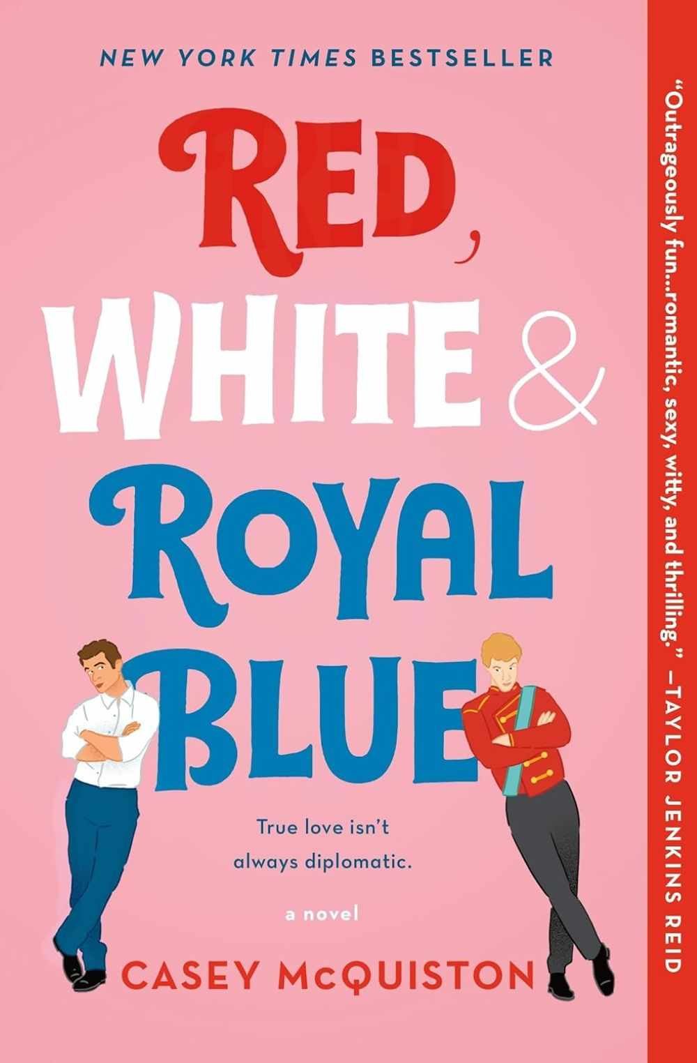 Cover graphic for the MM romance Red, White and Royal Blue by Casey McQuiston