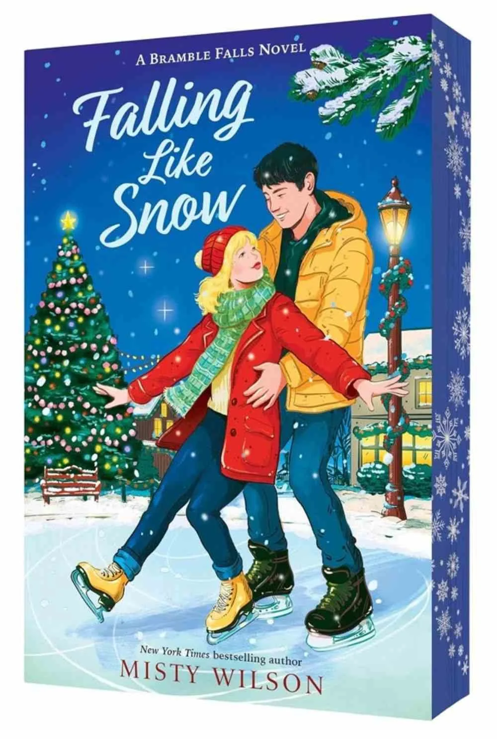 Deluxe paperback edition for the holiday romance Falling Like Snow by Misty Wilson