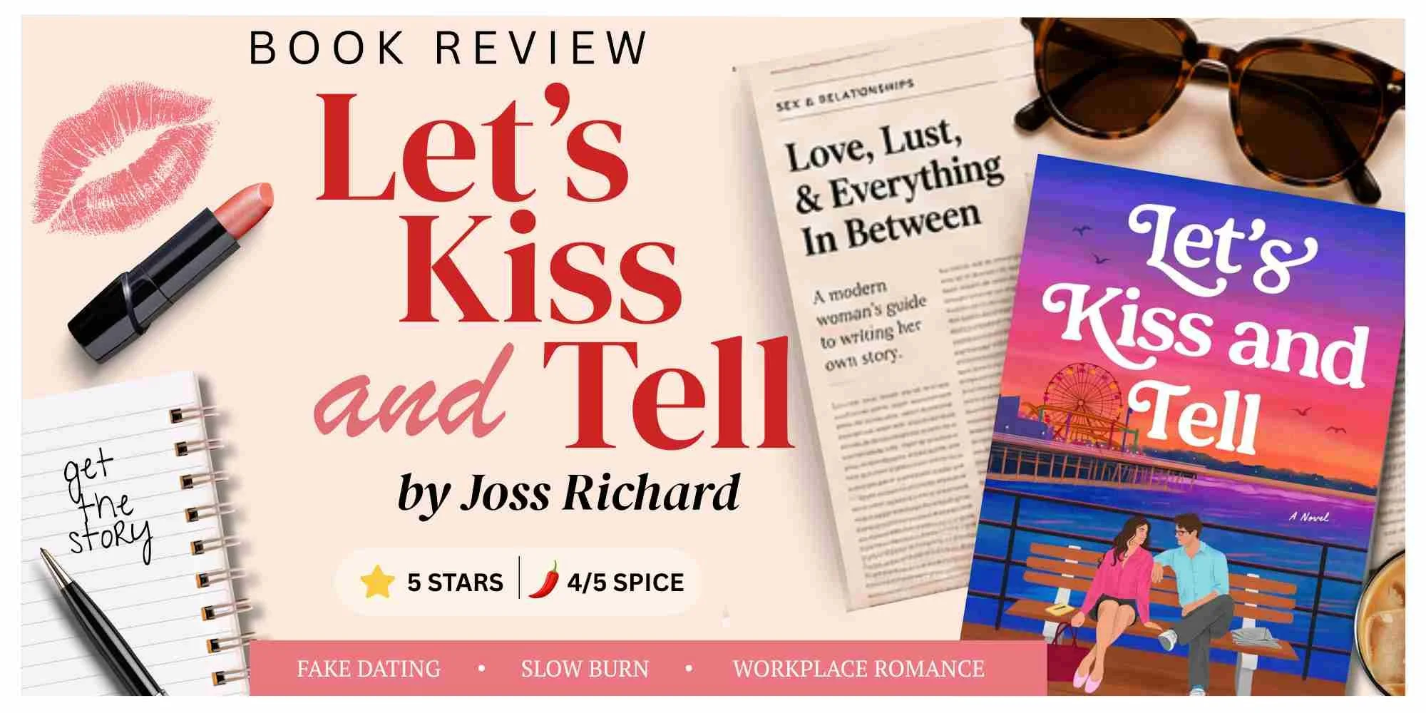 Graphic for the review of Let's Kiss and Tell by Joss Richard