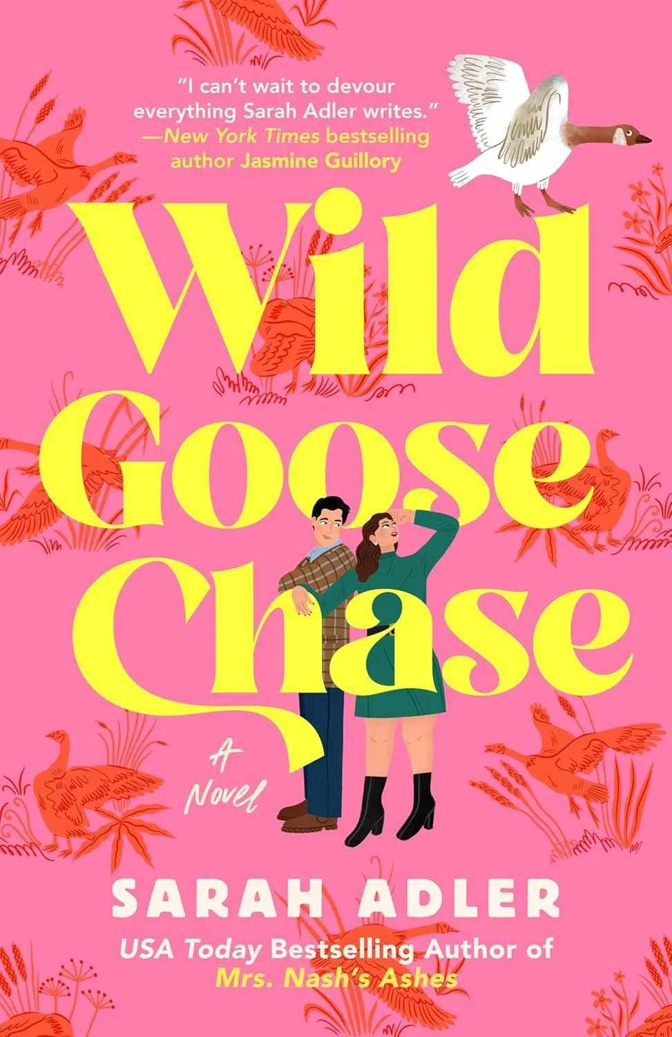 Cover graphic for the romcom Wild Goose Chase by Sarah Adler