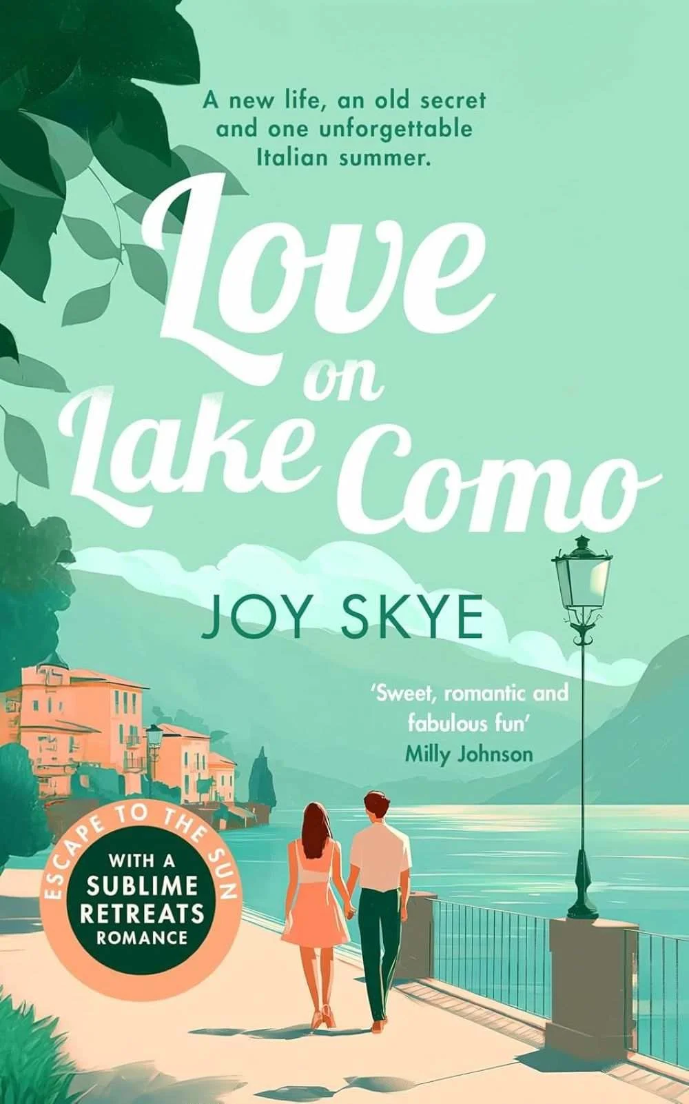 Cover of the summer romance Love on Lake Como by Joy Skye