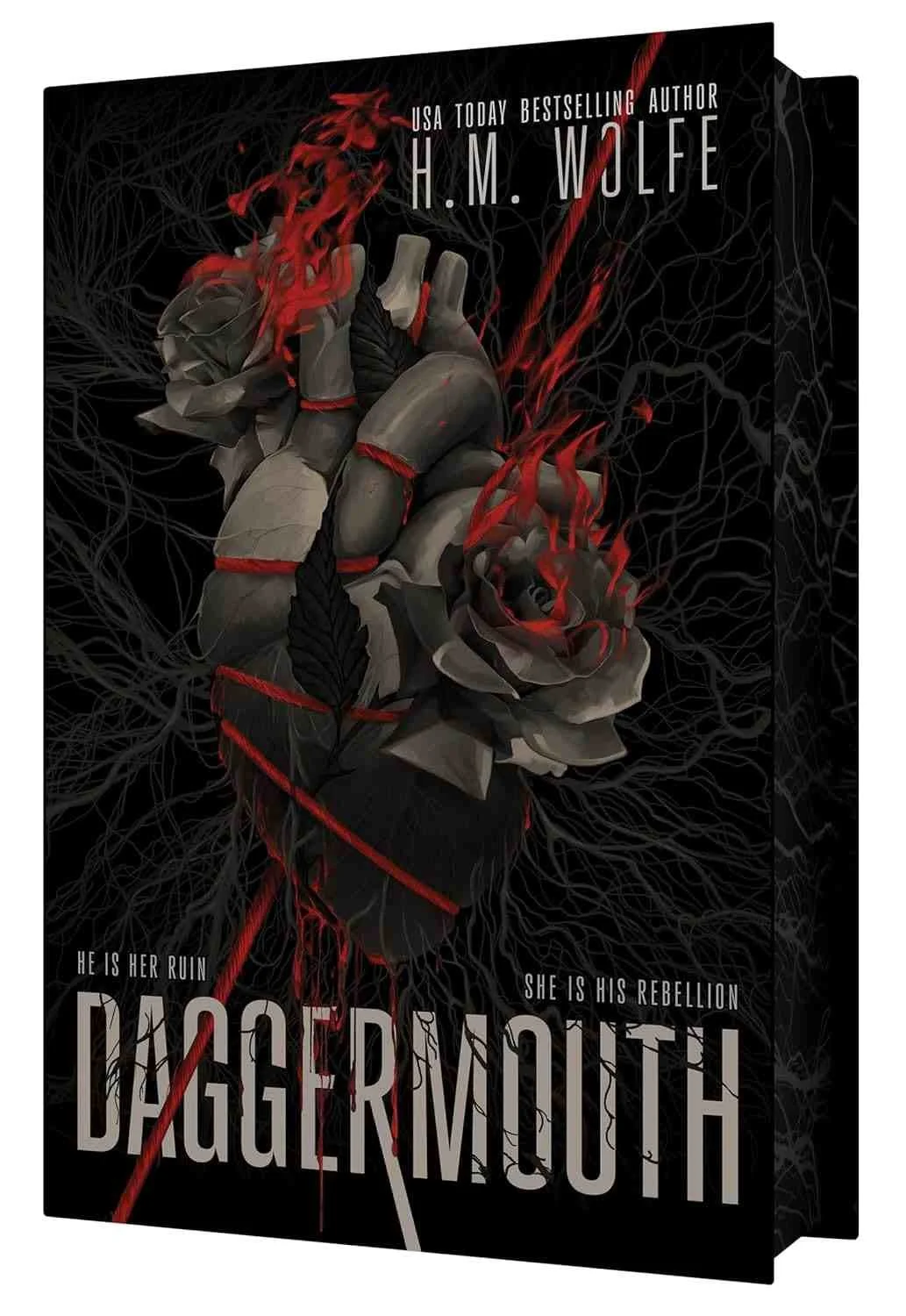 Deluxe hardcover edition of the viral dystopian indie to trad romance Daggermouth by H. M. Wolfe