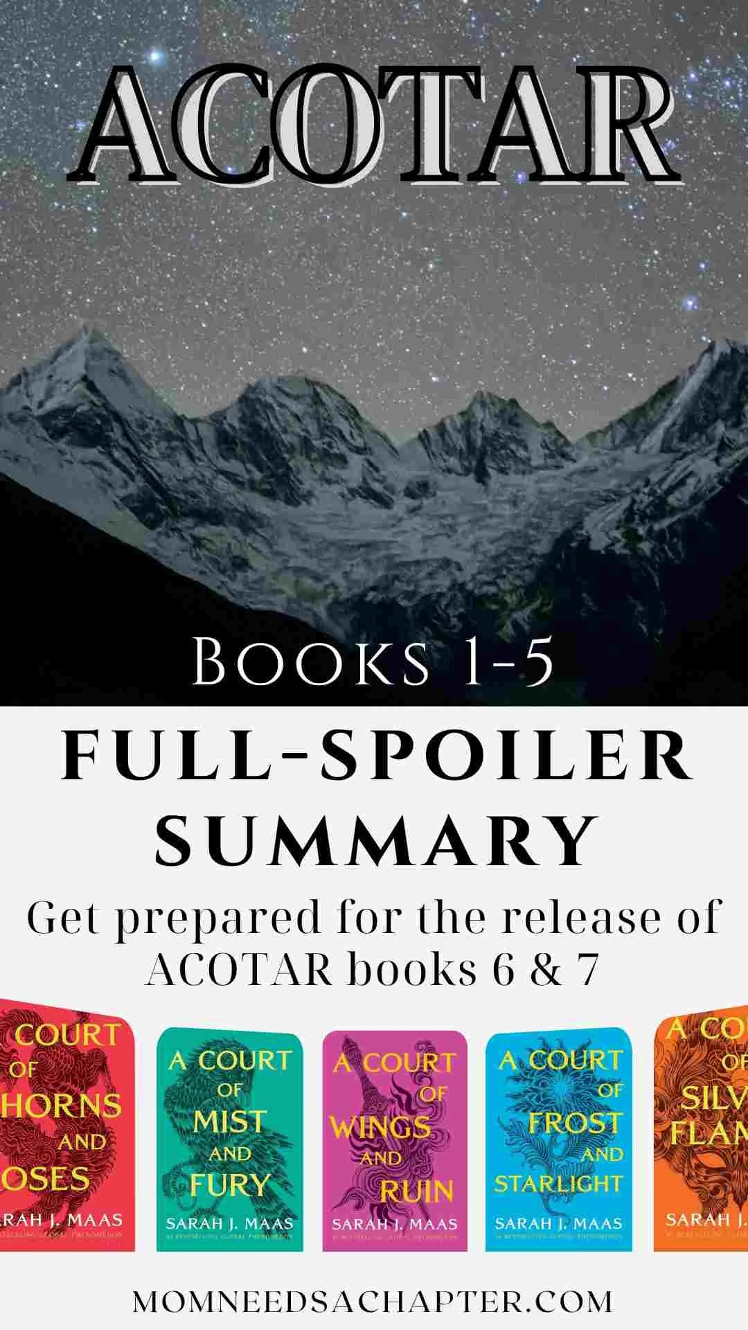 A Court of Thorns and Roses by Sarah J Maas Full Spoiler Summary books 1-5
