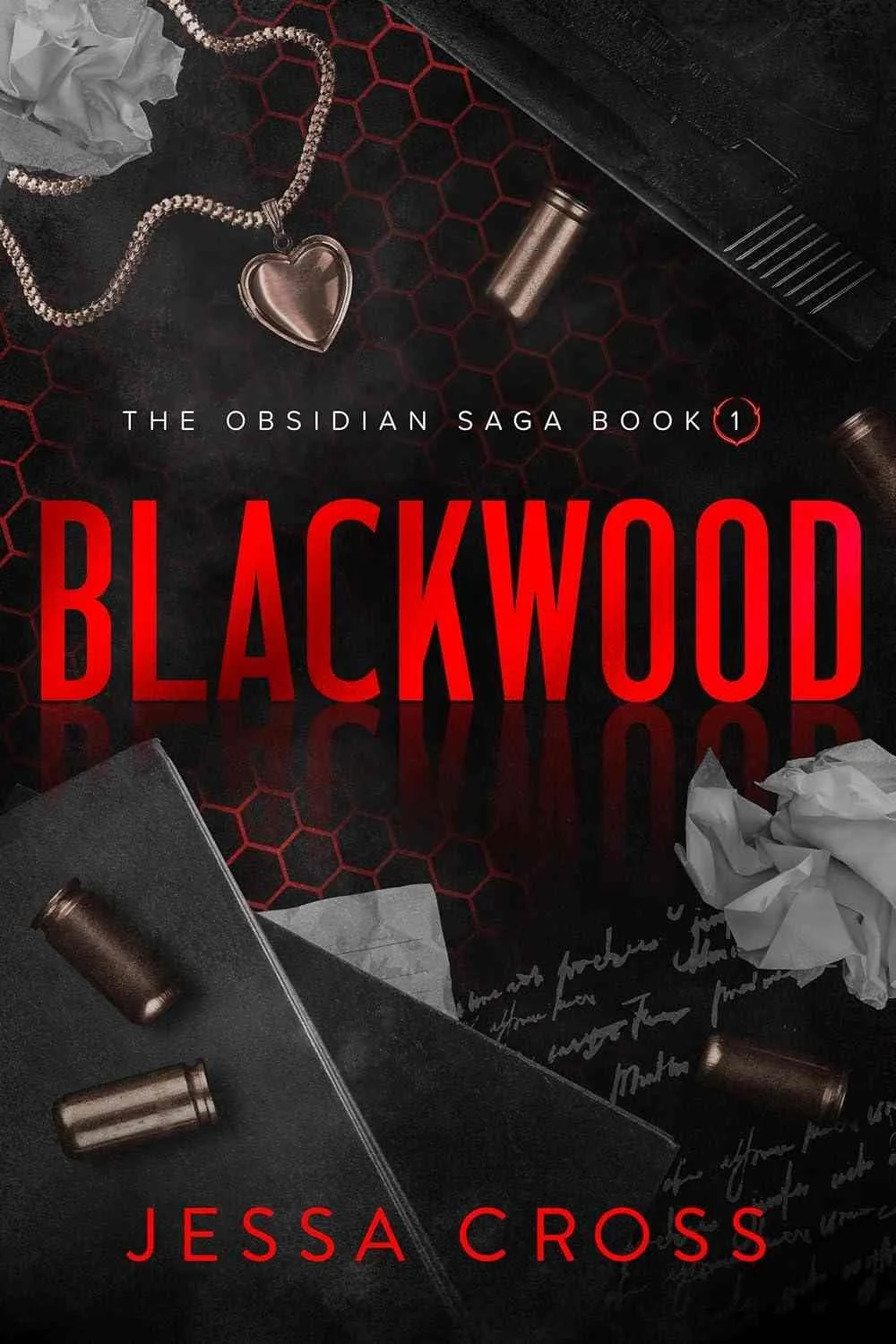 Cover graphic for the indie dark romance Blackwood by Jessa Cross
