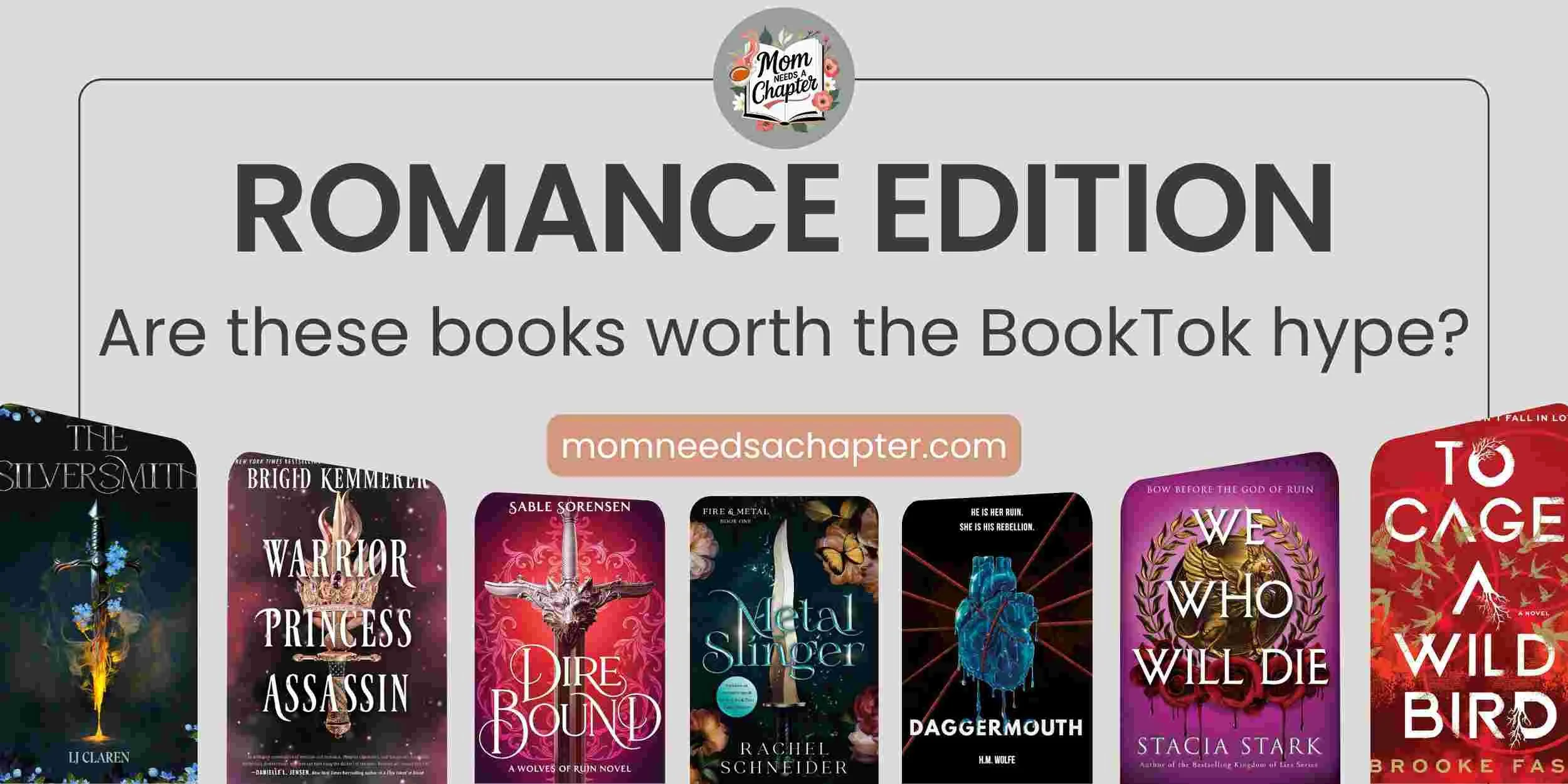 Blog graphic for the blog post Are these romance books worth the hype?