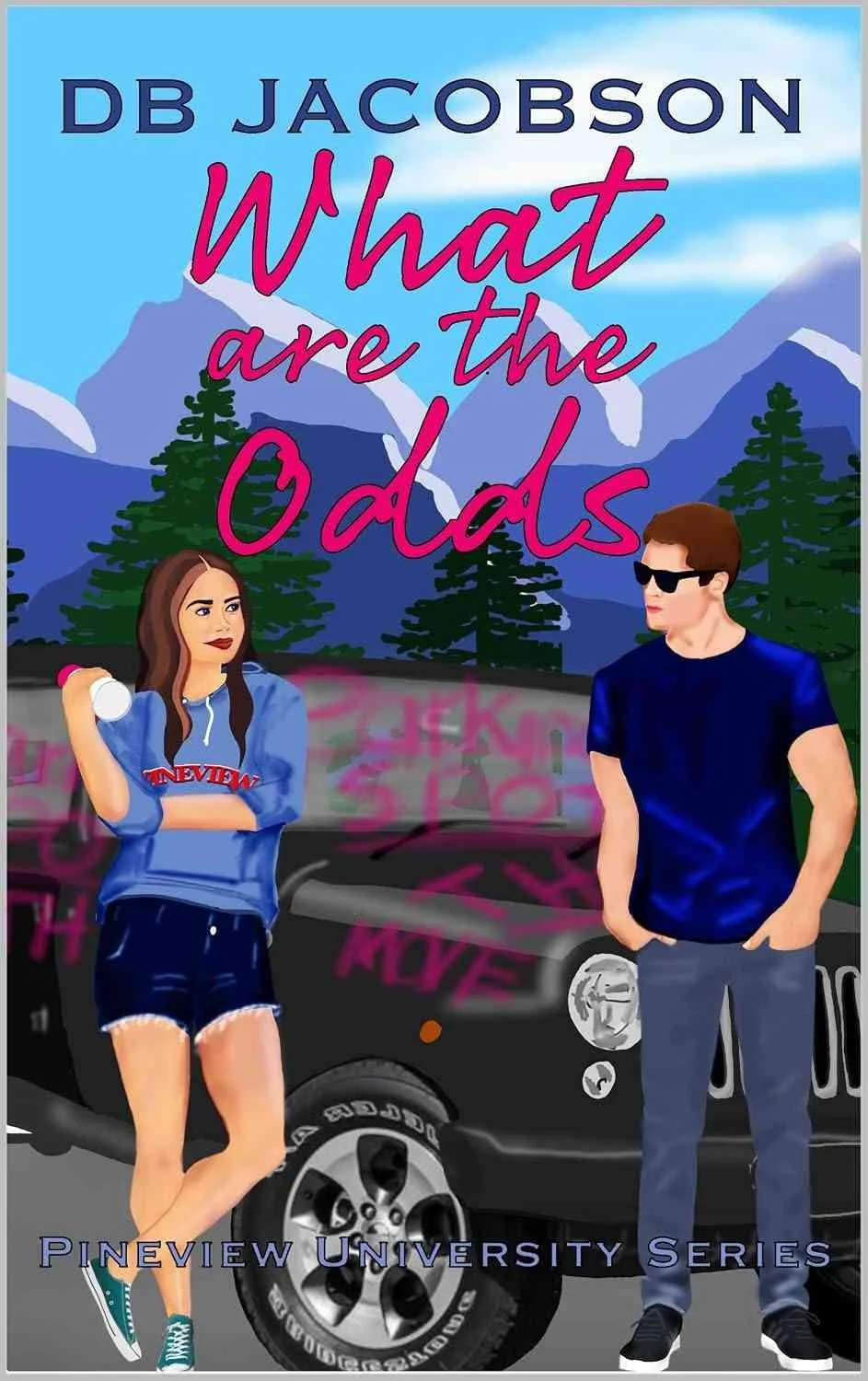 Cover graphic for the indie contemporary romance What Are the Odds by DB Jacobson