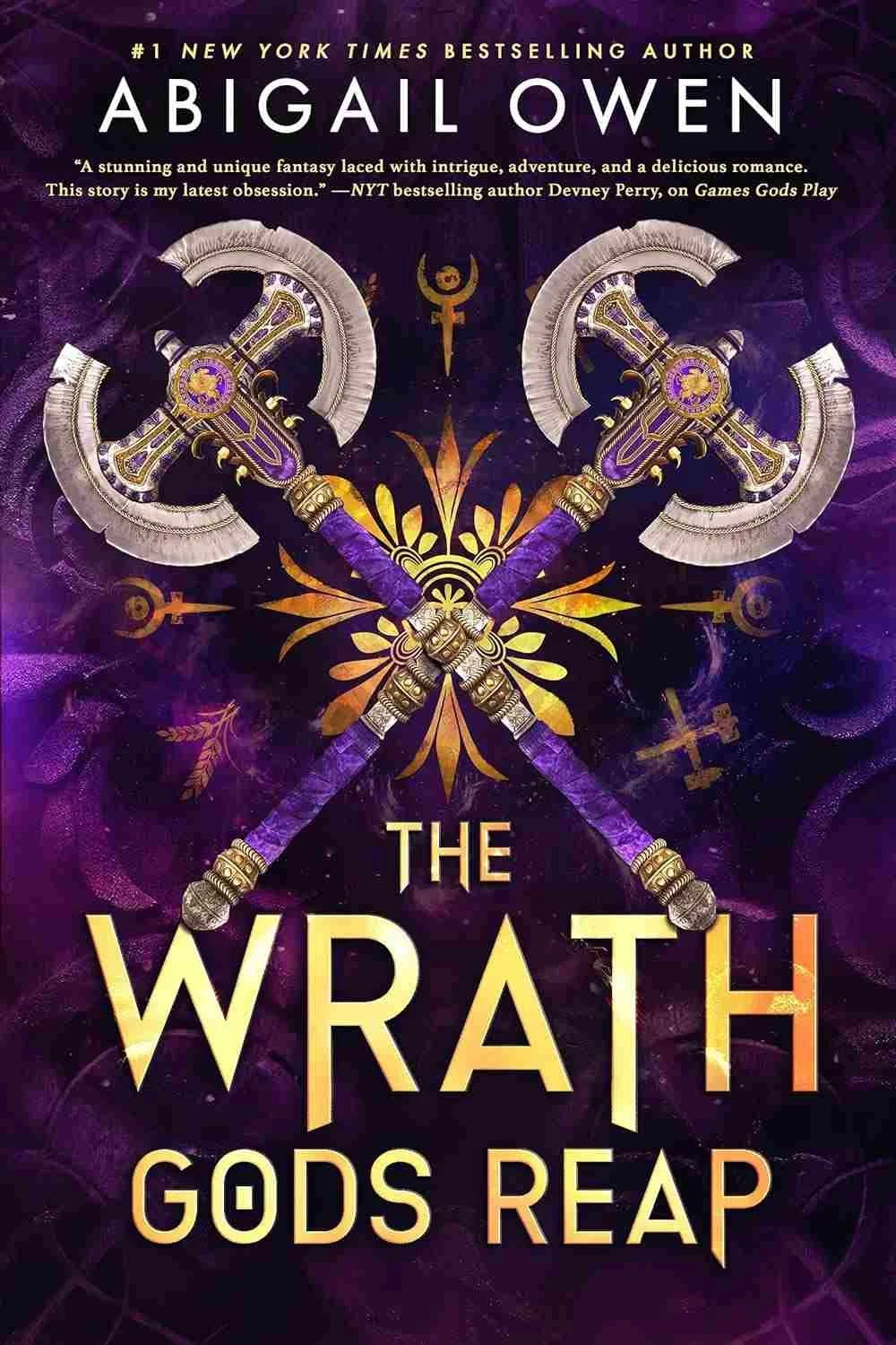 Cover of the epic fantasy romance The Wrath Gods Reap by Abigail Owen