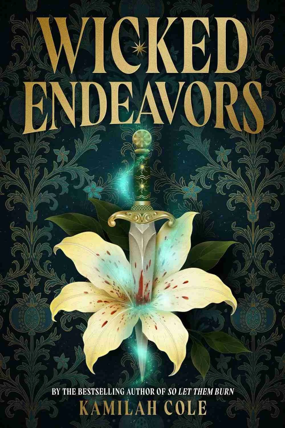 Cover graphic for the romantasy Wicked Endeavor by Kamilah Cole