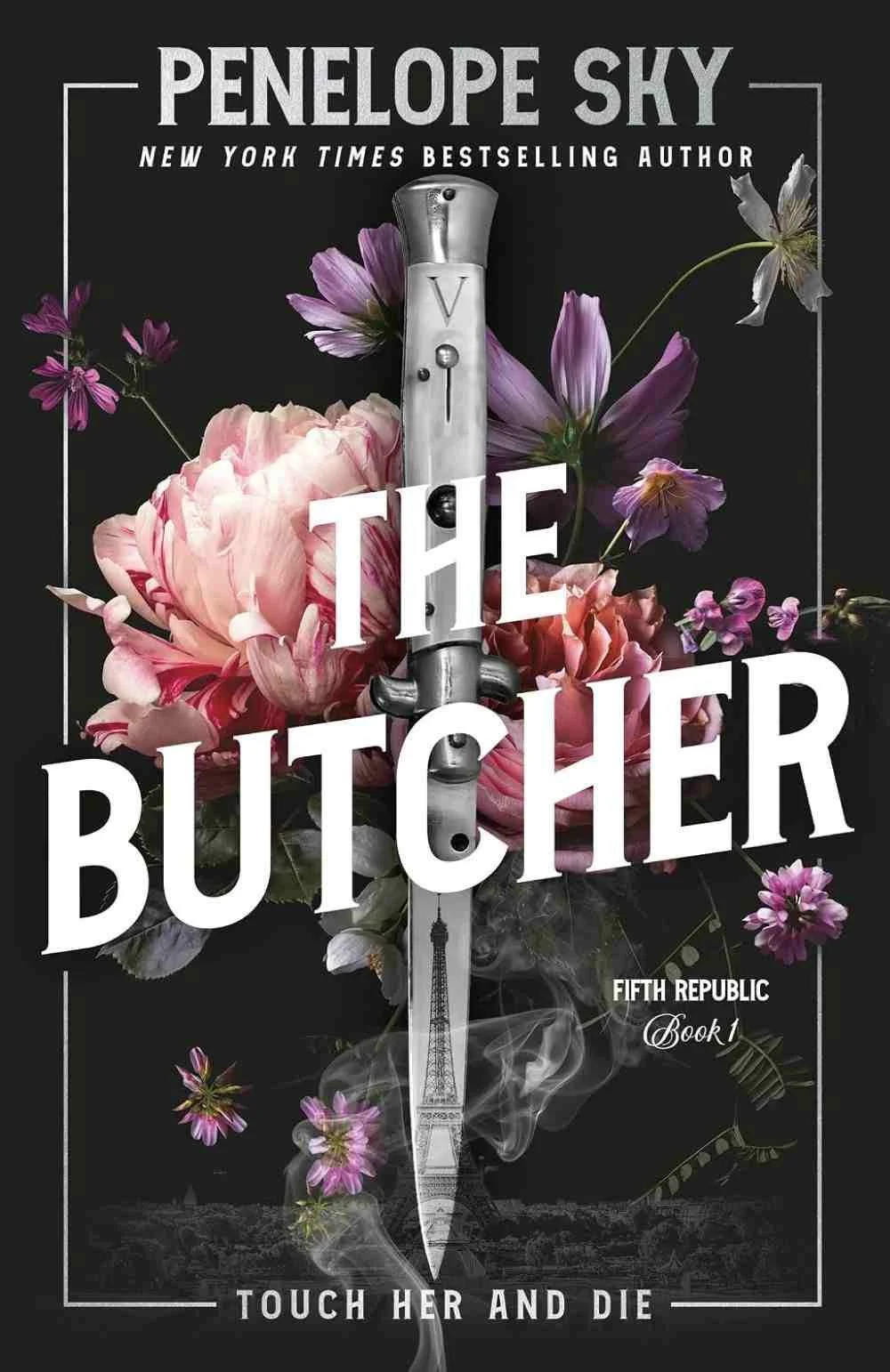 Cover graphic for the November 2026 romance release The Butcher by Penelope Sky