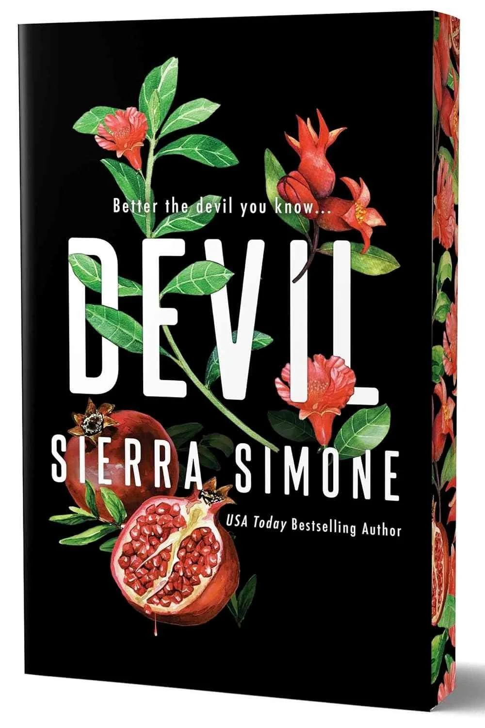 Deluxe paperback edition of the dark romance Devil by Sierra Simone
