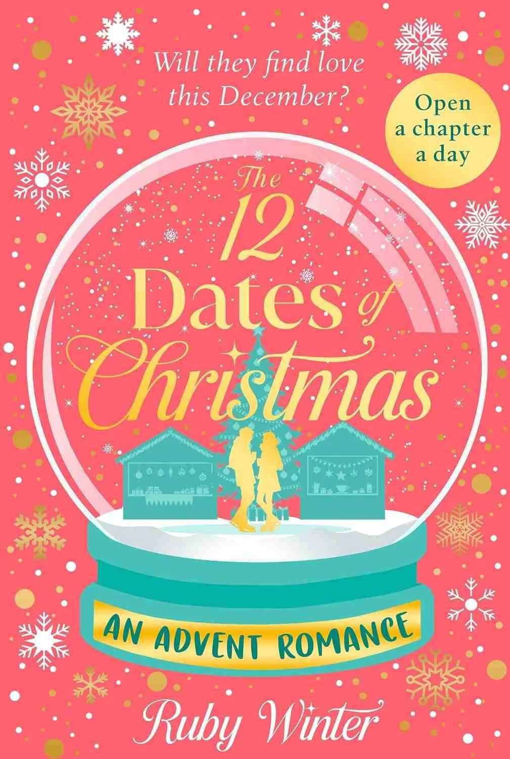Cover graphic for the 2026 holiday romance The 12 Dates of Christmas by Ruby Winter