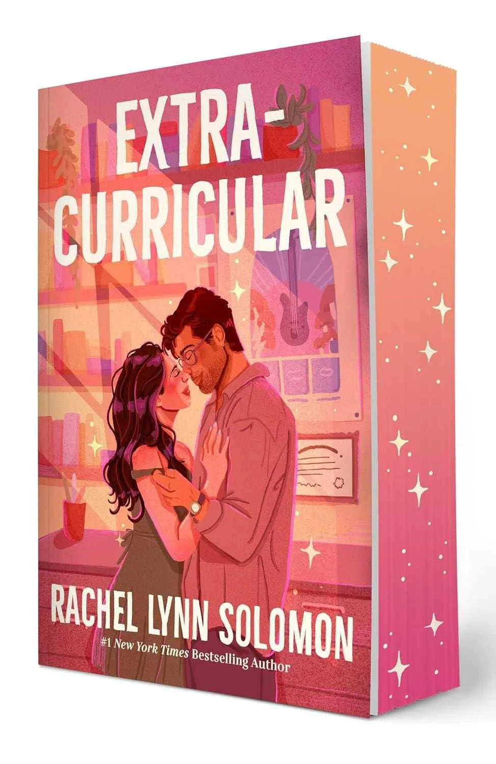 Graphic for the deluxe edition of Extracurricular a student-professor romance by Rachel Lynn Solomon