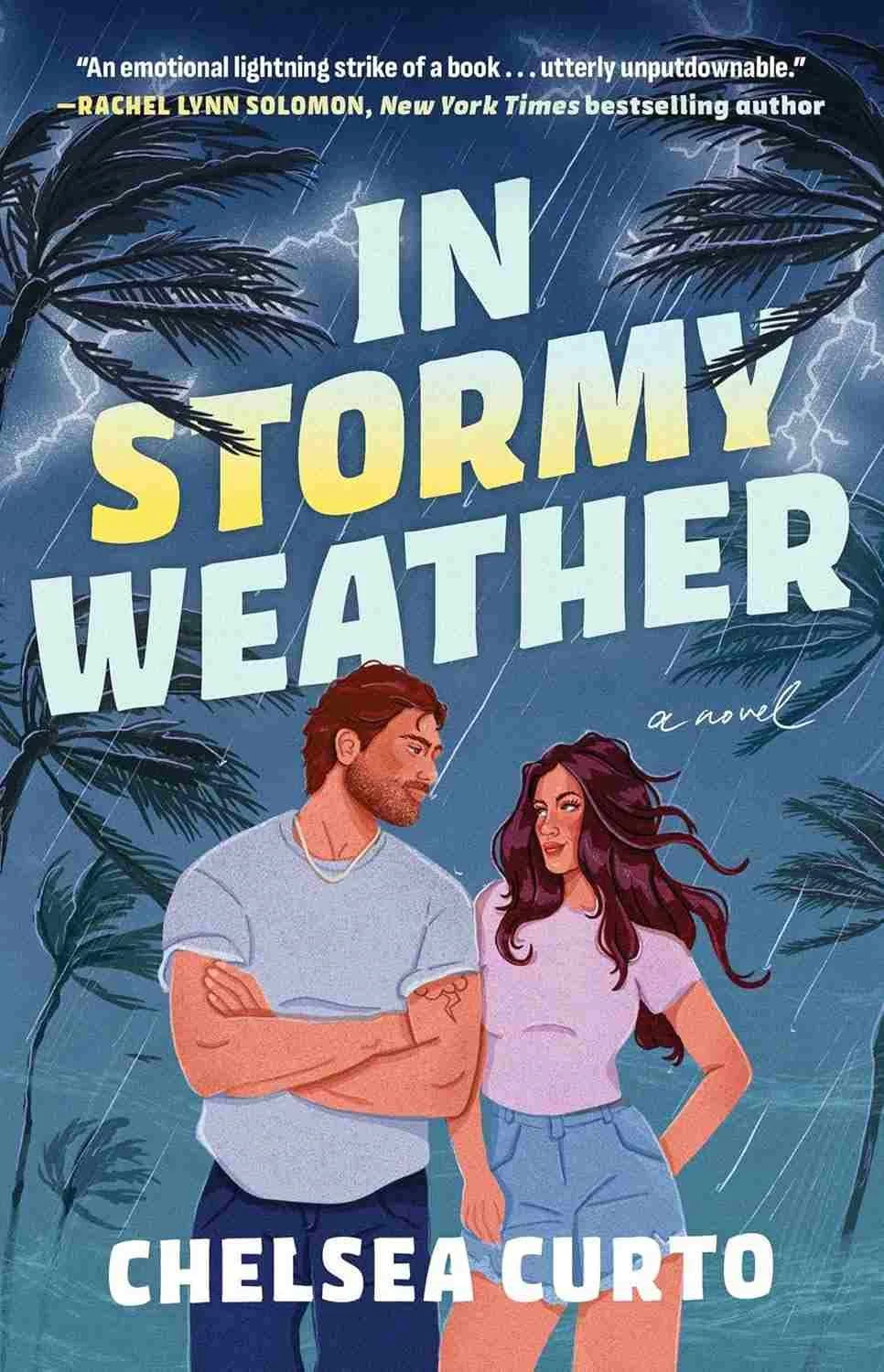 Cover graphic for the July 2026 romance release In Stormy Weather by Chelsea Curto