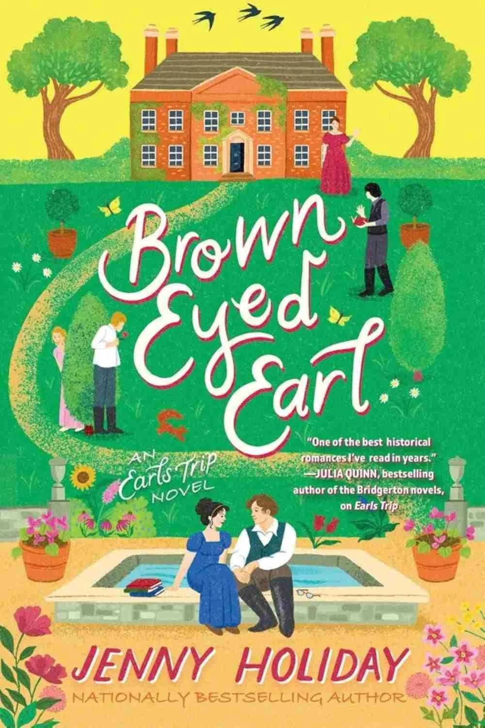 Cover graphic for the October 2026 romance release Brown Eyed Earl by Jenny Holiday, a historical romance