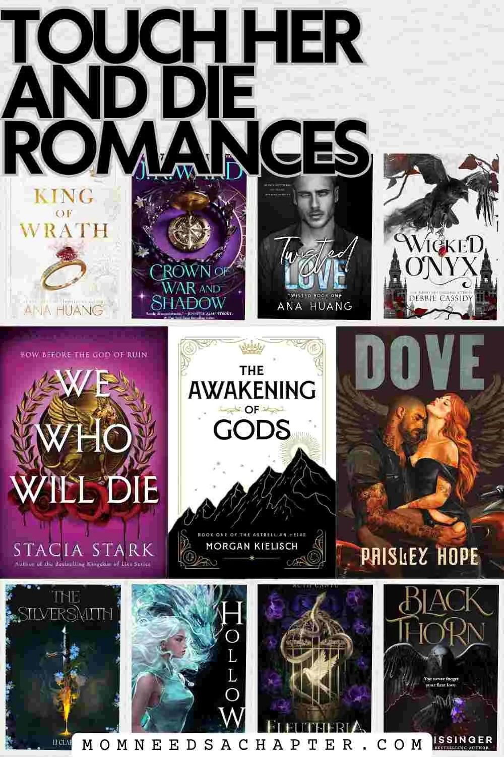 Graphic for the Touch Her and Die Romances Blog post