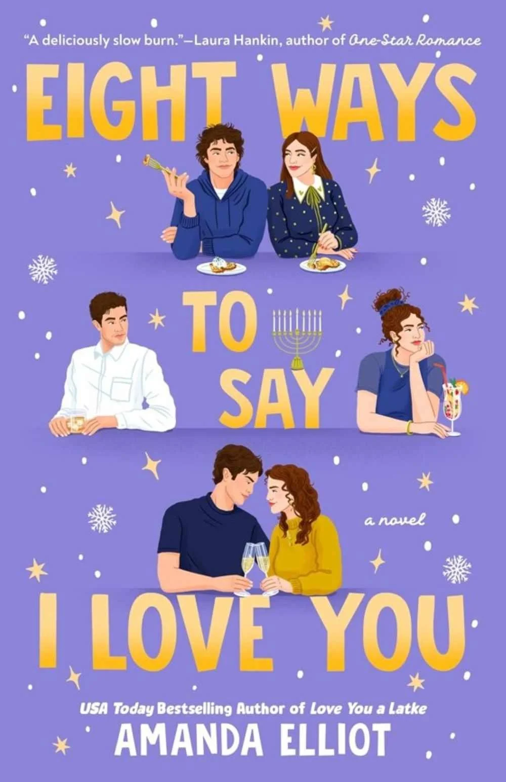 Cover graphic for the October 2026 romance release Eight Ways to Say I Love You by Amanda Elliot