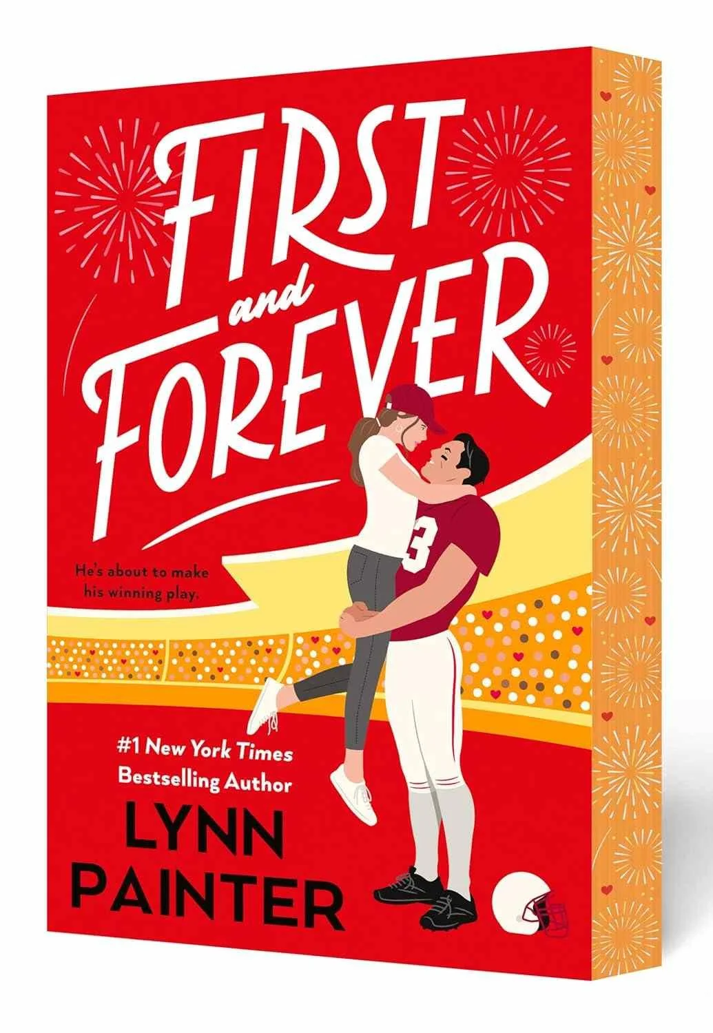 Graphic for the deluxe paperback edition of First and Forever by Lynn Painter