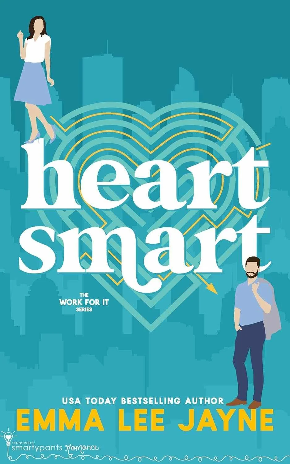Cover graphic for the indie contemporary romance Heart Smart by Emma Lee Jayne