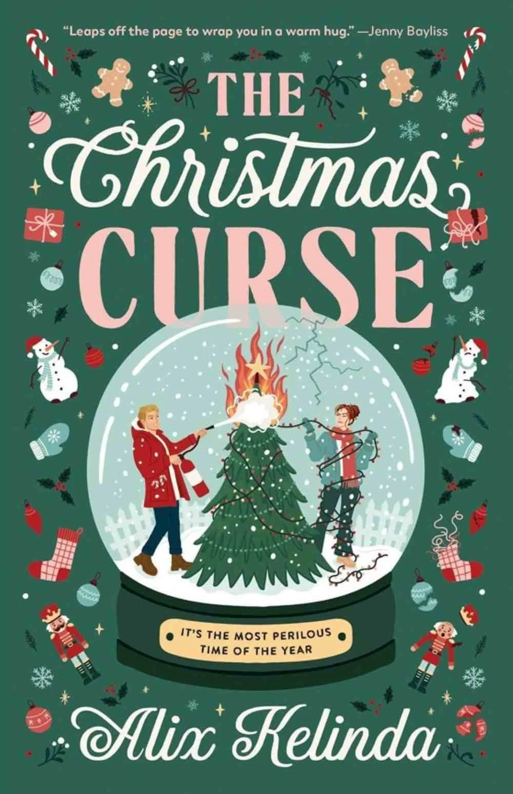 Cover graphic for the October 2026 romance release The Christmas Curse by Alix Kelinda