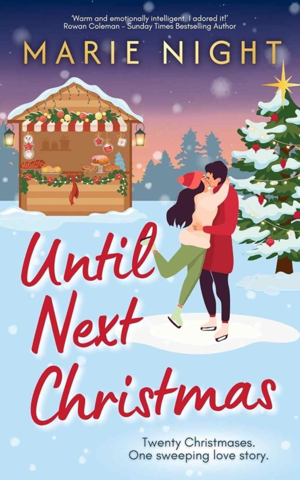Cover graphic for the 2026 holiday romance Until Next Christmas by Marie Night