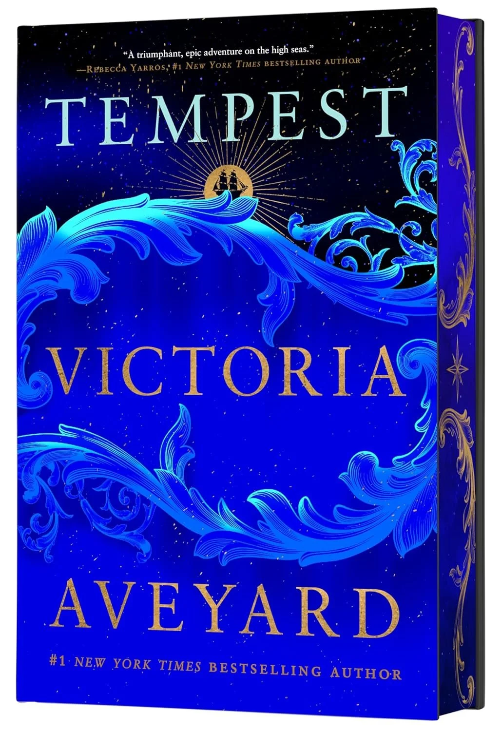 Cover for the adult fantasy romance by Victoria Aveyard Tempest