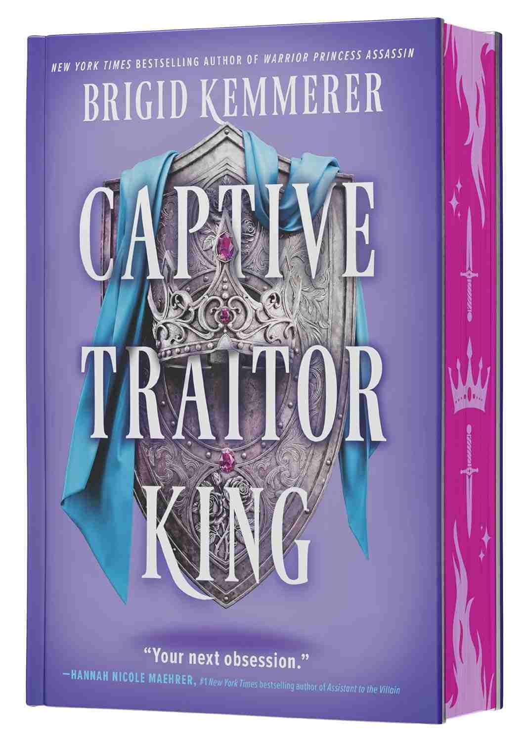 Deluxe hardcover edition of the 2026 November romance release Captive Traitor King by Brigid Kemmerer