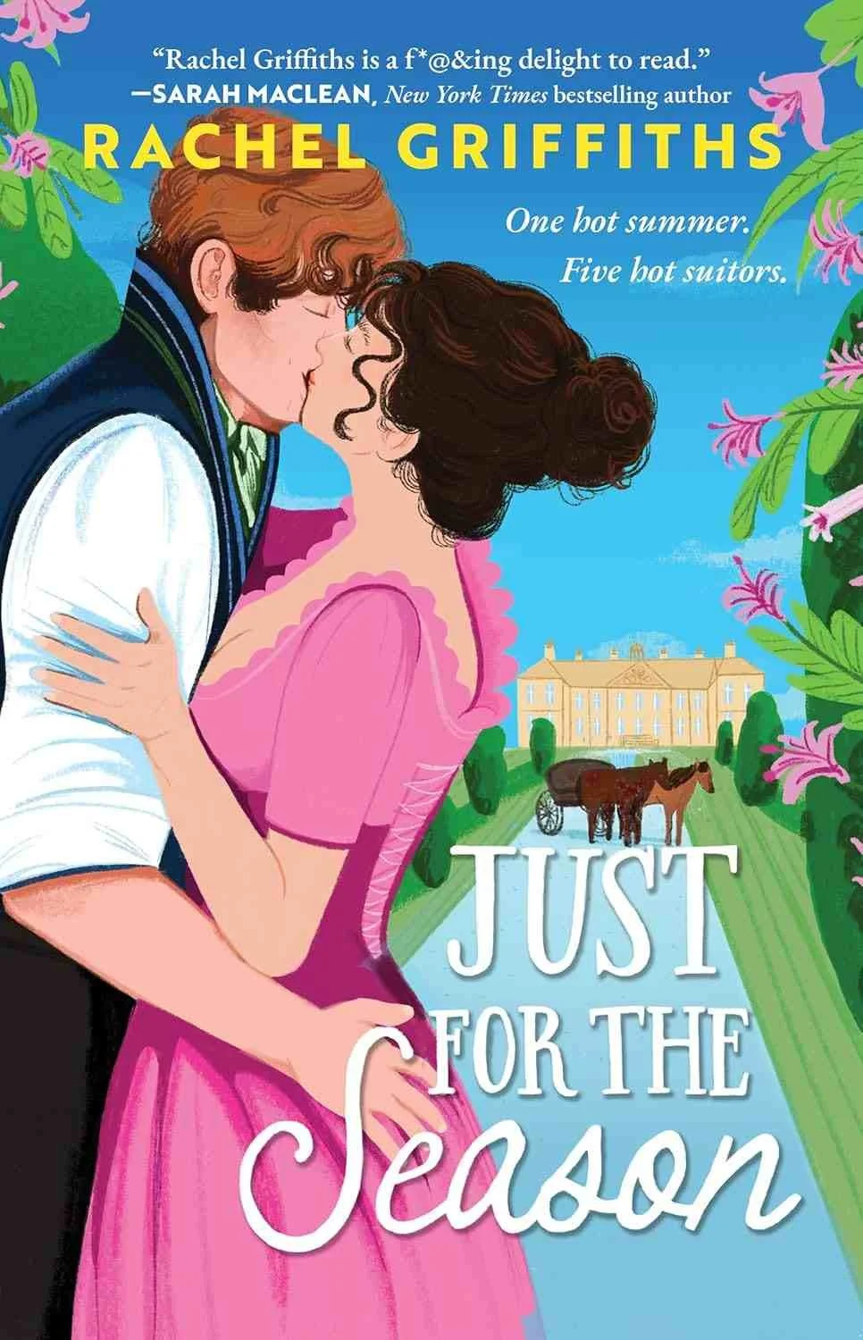 Cover for the historical romance Just for the Season by Rachel Griffiths releasing July 2026