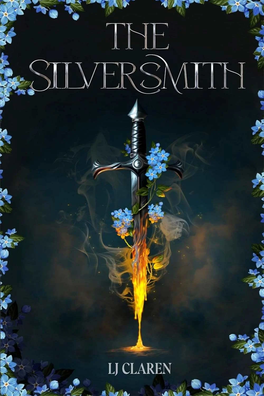 Cover of the BookTok viral romantasy The Silversmith by LJ Claren