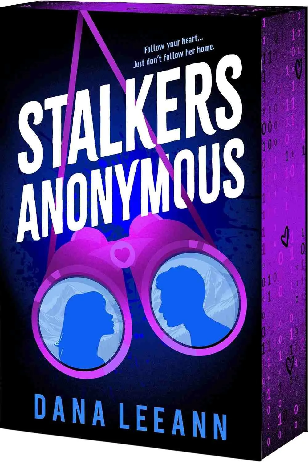 Deluxe paperback edition of romantic suspense novel Stalkers Anonymous by Dana LeeAnn, releasing September 1, 2026