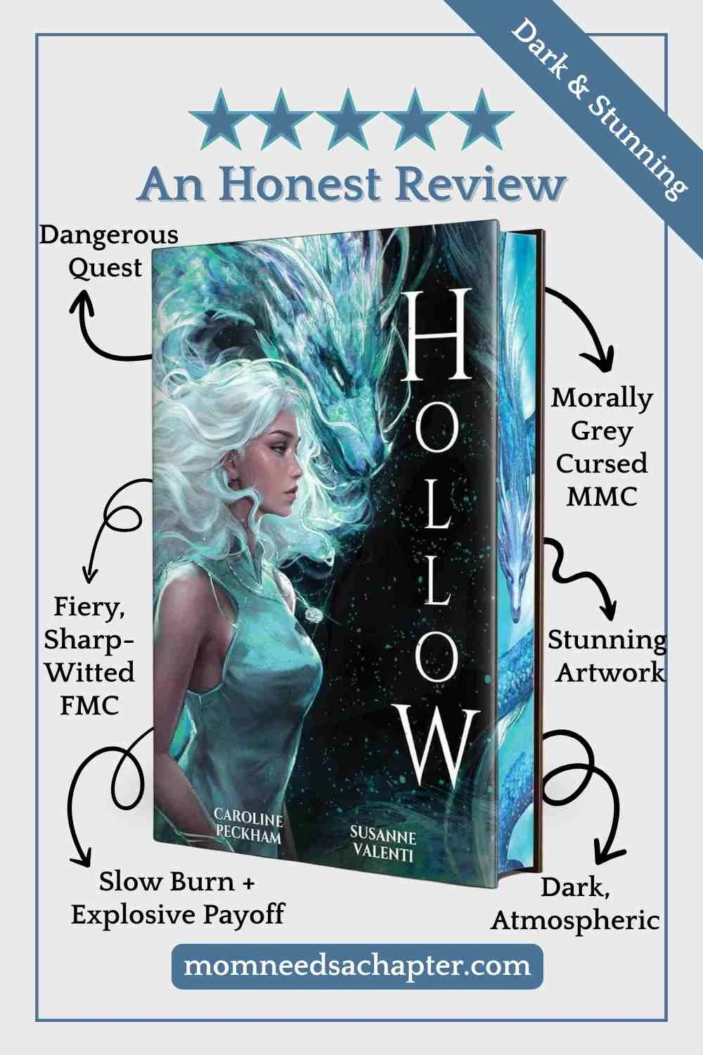 An Honest Review of Hollow by Peckham and Valenti a dark fantasy romance