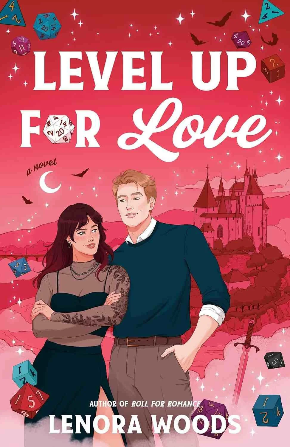 Cover graphic for the new romance release Level Up for Love by Lenora Woods, releasing September 8, 2026