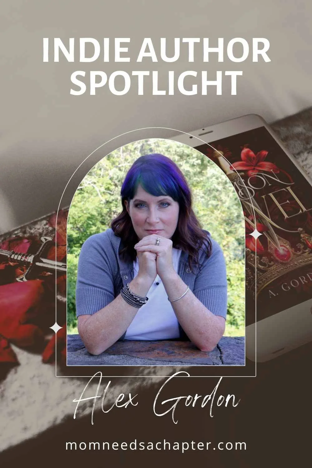Featured Indie Author Spotlight article on Alex Gordon an independent romantasy author