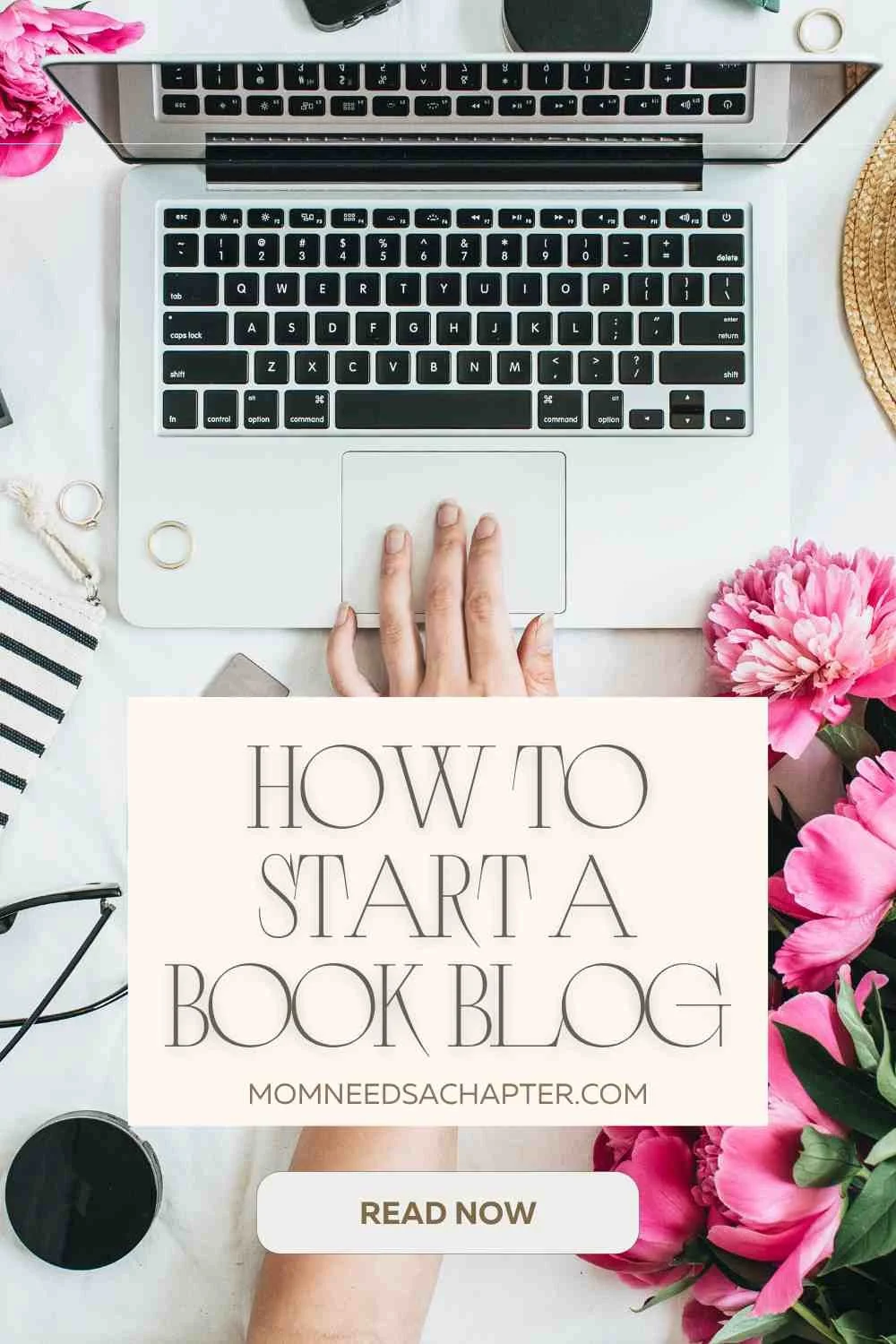 how to start a book blog graphic
