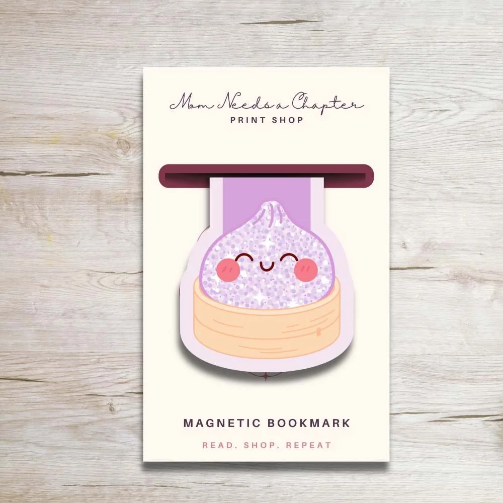 Squishy Dumpling Magnetic Bookmark | Cute Book Lover Gift