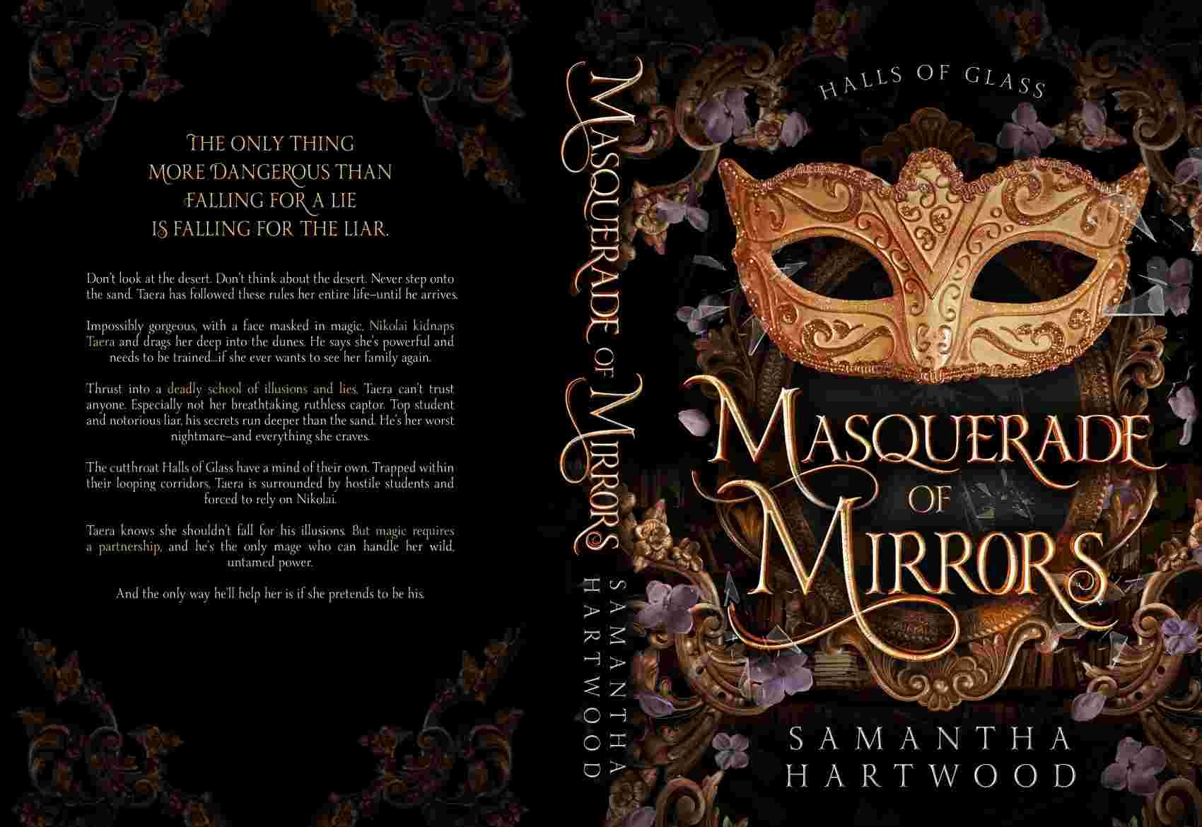 Masquerade of Mirrors Paperback cover and back