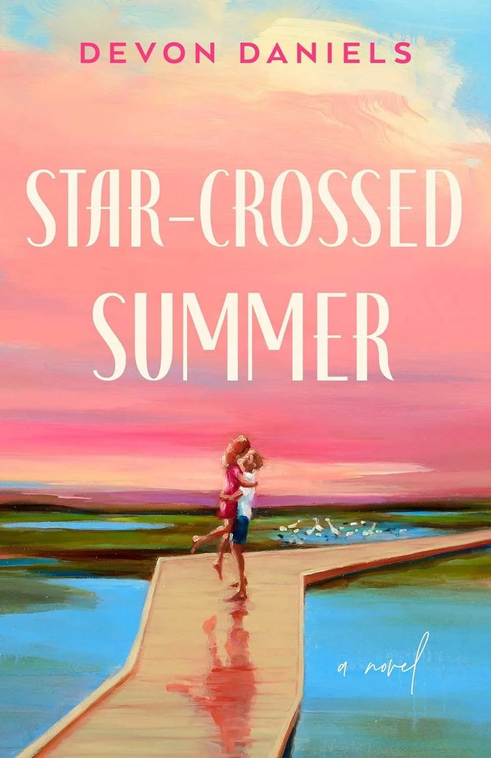 Cover graphic for the July 2026 romance release Star-Crossed Summer Devon Daniels