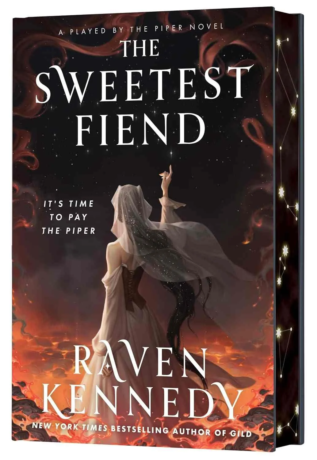 Deluxe paperback edition of the new dark romantasy The Sweetest Fiend by Raven Kennedy, releases September 22
