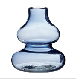 Blue Glass Bud Vase