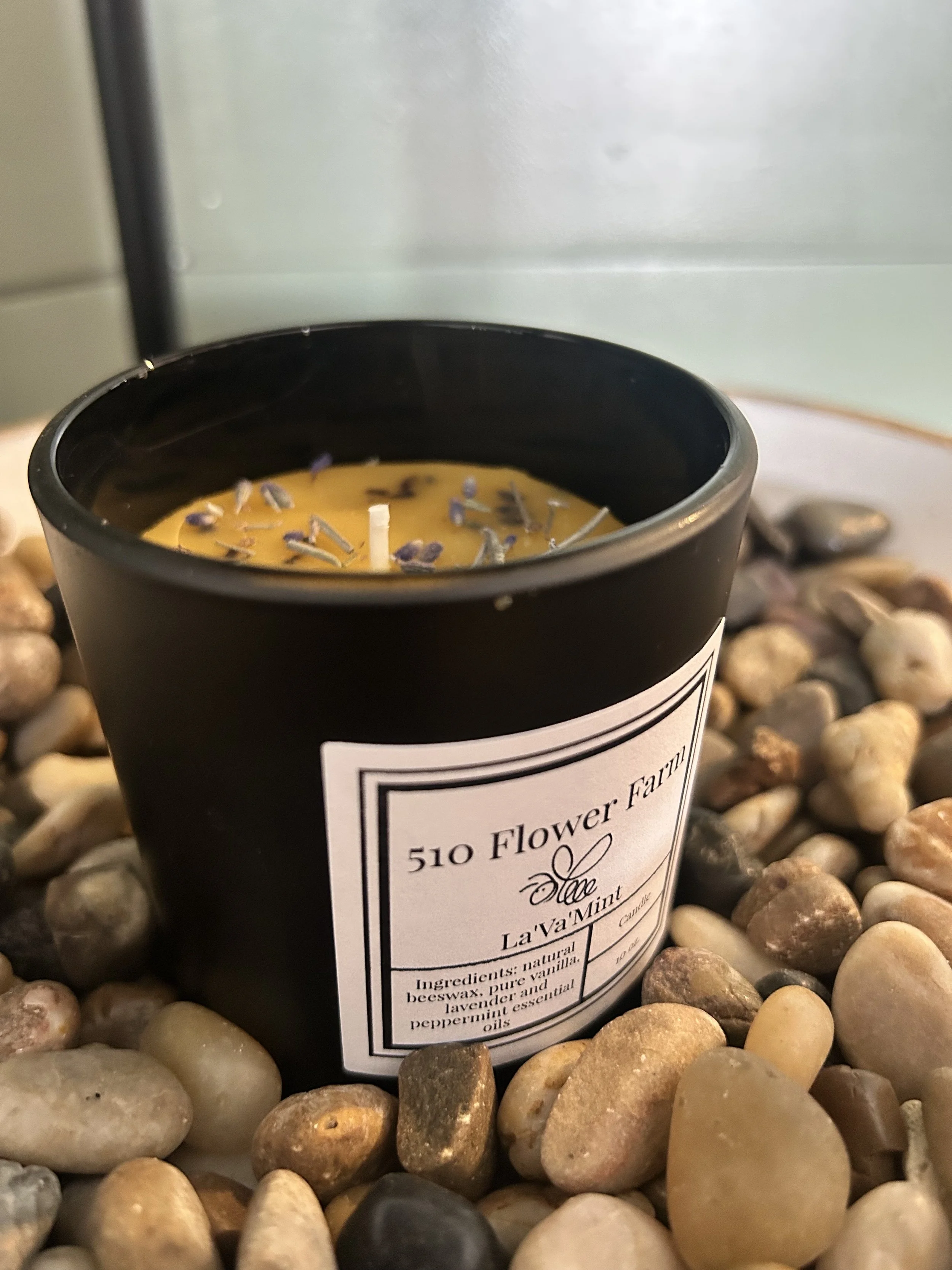 Va'La'Mint Beeswax Candle