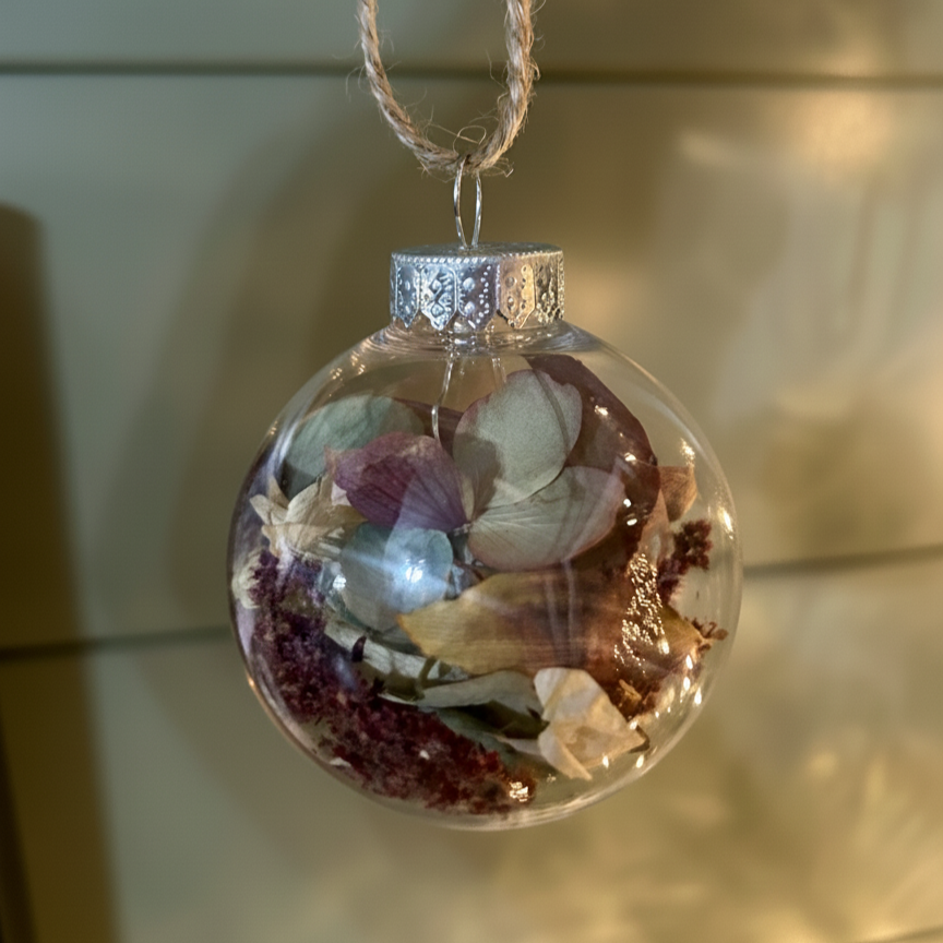 Harvest Romance Dried Flower Ornament